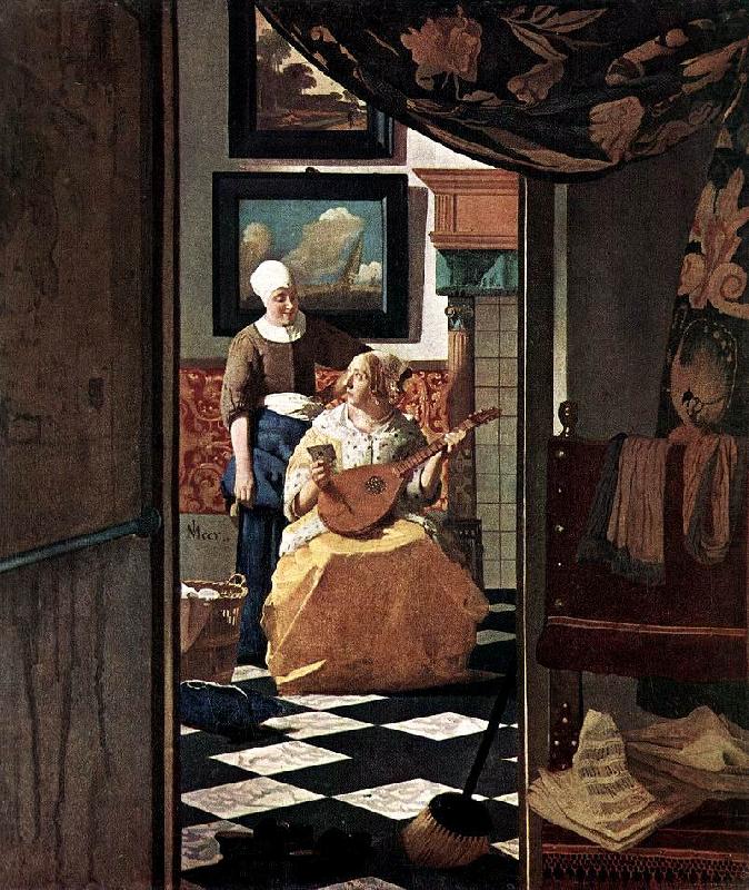 Jan Vermeer The Love Letter oil painting picture